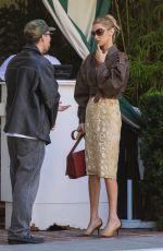 BELLA HADID Arrives at San Vicente Bungalows for a Lunch Meeting in Los Angeles 11/05/2025
