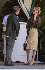 BELLA HADID Arrives at San Vicente Bungalows for a Lunch Meeting in Los Angeles 11/05/2025