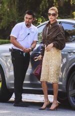 BELLA HADID Arrives at San Vicente Bungalows for a Lunch Meeting in Los Angeles 11/05/2025