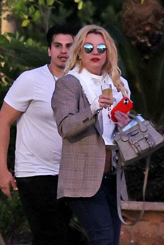 BRITNEY SPEARS Leaves a Spa and Winery Near Her Home in Westlake Village 11/20/2025