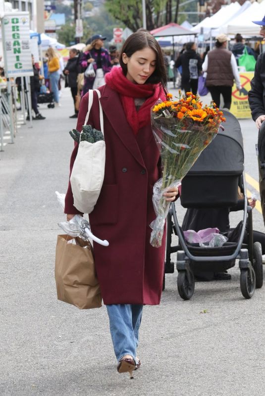 CAYLEE COWAN Out at Farmers Market in Los Angeles 11/16/2025