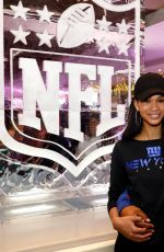 CHANEL IMAN at NFL Lifestyle Holiday Huddle Ice Rink at Rockefeller Center 11/13/2018