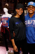 CHANEL IMAN at NFL Lifestyle Holiday Huddle Ice Rink at Rockefeller Center 11/13/2018