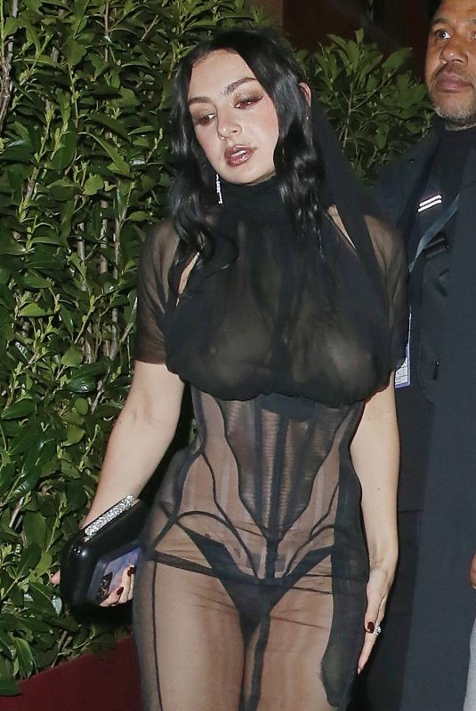 CHARLI XCX Arrives at Warner Music Brit Awards Afterparty at Claridges Hotel in London 03/01/2025