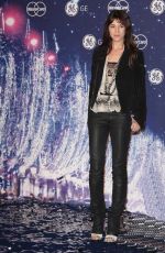 CHARLOTTE GAINSBOURG at Ceremony to Illuminate Champs-Elysees Christmas Lights in Paris 11/23/2009