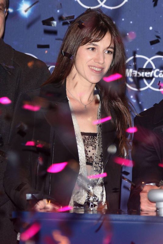 CHARLOTTE GAINSBOURG at Ceremony to Illuminate Champs-Elysees Christmas Lights in Paris 11/23/2009