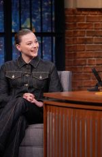 CHLOE MORETZ at Late Night with Seth Meyers 11/18/2025