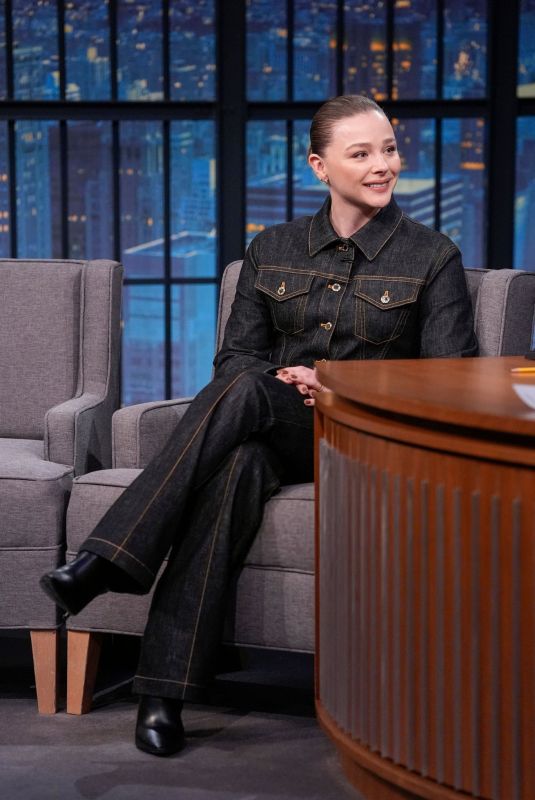 CHLOE MORETZ at Late Night with Seth Meyers 11/18/2025