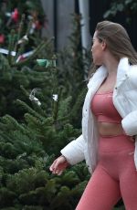 CHLOE ROSS Out for Christmas Tree Shopping in Chigwell 11/25/2020