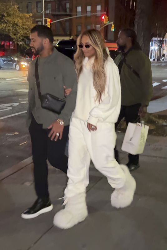 CIARA and Russell Wilson Leaves The Corner Store After Dinner in New York 11/23/2025