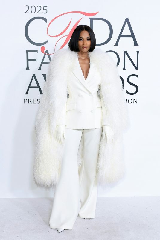 CIARA at 2025 CFDA Awards in New York City 11/03/2025