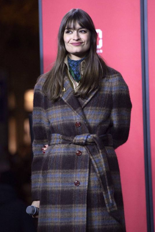 CLARA LUCIANI at Launch of Christmas Lights on Champs-Elysees in Paris 11/21/2021
