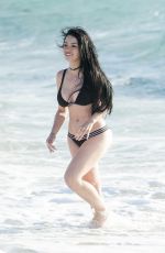 CLAUDIA ALENDE in Bikini at a Beach in Miami 04/14/2017