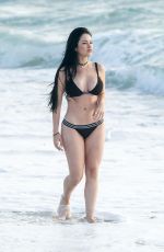 CLAUDIA ALENDE in Bikini at a Beach in Miami 04/14/2017