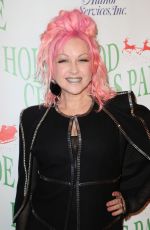 CYNDI LAUPER at 85th Annual Hollywood Christmas Parade 11/27/2016
