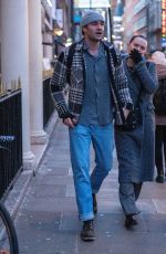 DAISY RIDLEY and Tom Bateman Out in London 11/21/2025