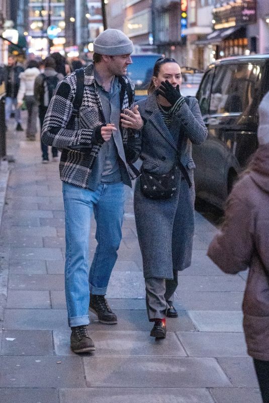 DAISY RIDLEY and Tom Bateman Out in London 11/21/2025