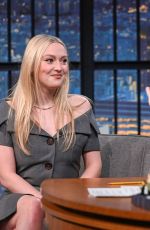 DAKOTA FANNING at Late Night with Seth Meyers 11/05/2025