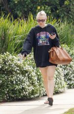 DAKOTA FANNING Runs Errands in a Dodgers World Series Hoodie in Toluca Lake 11/13/2025