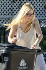 DAKOTA FANNING Takes in Her Trash Bin in Los Angeles 10/31/2025