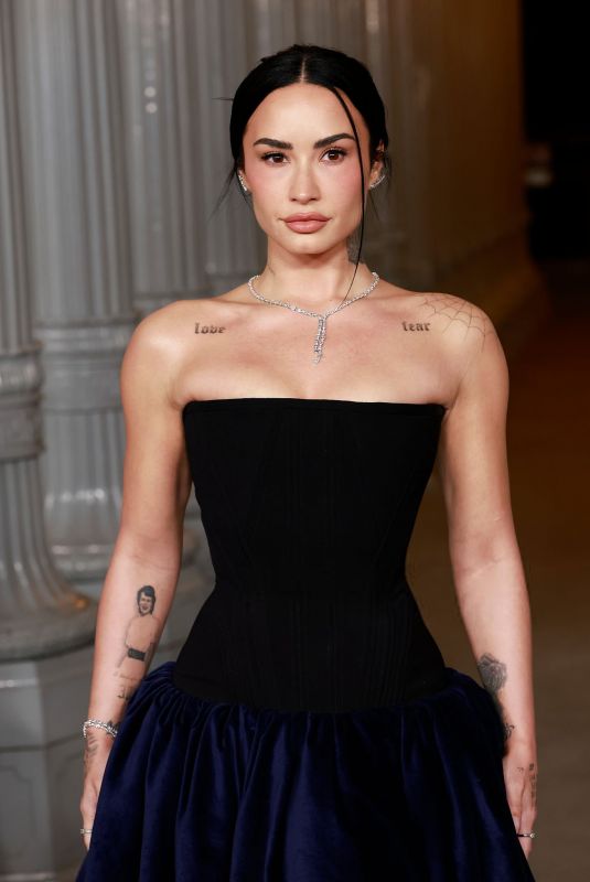 DEMI LOVATO at 2025 LACMA Art+Film Gala at Los Angeles County Museum of Art 11/01/2025