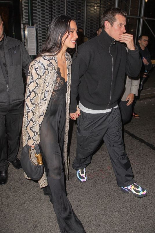 DUA LIPA and Callum Turner Leaves Saturday Night Live Afterparty in New York City 11/02/2025