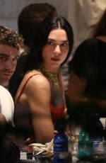 DUA LIPA Arrives for Dinner with Friends at Braseiro da Gavea 11/18/2025