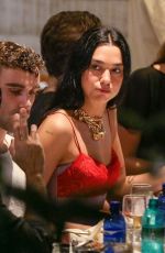 DUA LIPA Arrives for Dinner with Friends at Braseiro da Gavea 11/18/2025