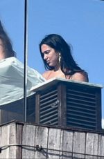 DUA LIPA at Rooftop Bikini Tanning at Hotel Fasano in Ipanema in Rio de Janeiro 11/20/2025