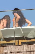 DUA LIPA at Rooftop Bikini Tanning at Hotel Fasano in Ipanema in Rio de Janeiro 11/20/2025