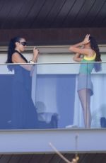 DUA LIPA Takes Pictures with Her Sister RINA on the Balcony of Fasano Hotel in Rio De Janeiro 11/21/2025