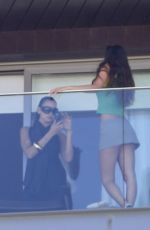 DUA LIPA Takes Pictures with Her Sister RINA on the Balcony of Fasano Hotel in Rio De Janeiro 11/21/2025