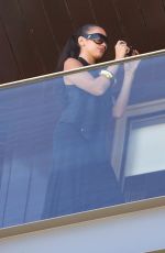 DUA LIPA Takes Pictures with Her Sister RINA on the Balcony of Fasano Hotel in Rio De Janeiro 11/21/2025