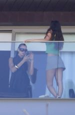 DUA LIPA Takes Pictures with Her Sister RINA on the Balcony of Fasano Hotel in Rio De Janeiro 11/21/2025