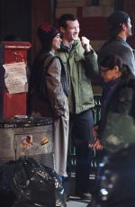 DUA LIPA Visits Callum Turner as He Films scenes for One Night Only in New York City 11/04/2025