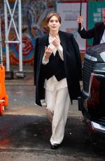 ELIZABETH OLSEN Out in Midtown in New York 11/10/2025