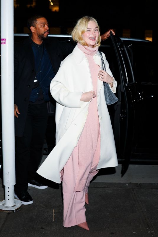 ELLE FANNING Arrives at a Sentimental Value Q & A in New York City 11/10/2025