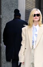 ELLE FANNING Arrives at Good Morning America Studio in New York City 11/11/2025