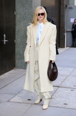 ELLE FANNING Arrives at Good Morning America Studio in New York City 11/11/2025