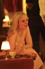 ELLE FANNING Arrives at Governors Awards Afterparty at Chateau Marmont in West Hollywood 11/16/2025