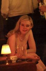 ELLE FANNING Arrives at Governors Awards Afterparty at Chateau Marmont in West Hollywood 11/16/2025