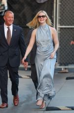 ELLE FANNING Arrives at Jimmy Kimmel Live in Los Angeles 11/03/2025
