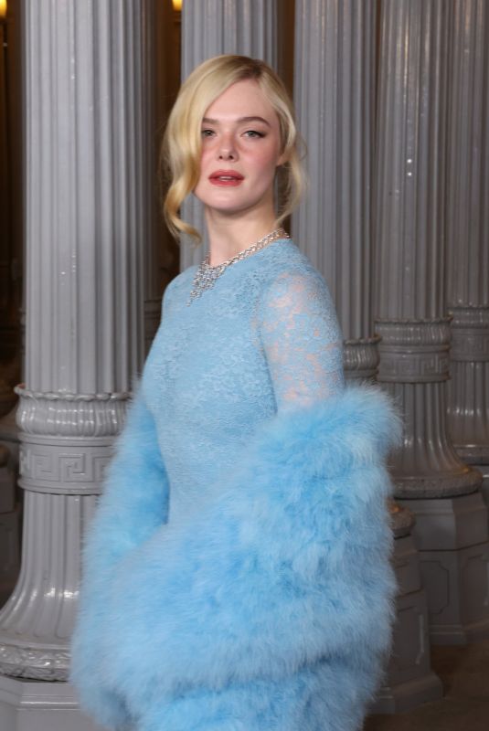ELLE FANNING at 2025 LACMA Art+Film Gala at Los Angeles County Museum of Art 11/01/2025