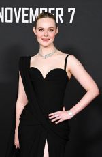 ELLE FANNING at Predator: Badlands Premiere in Hollywood 11/03/2025