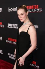 ELLE FANNING at Predator: Badlands Premiere in Hollywood 11/03/2025