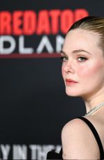 ELLE FANNING at Predator: Badlands Premiere in Hollywood 11/03/2025