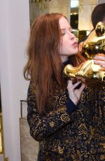ELLIE BAMBER at Mount Street Christmas Lights Switch in London 11/19/2015