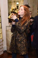 ELLIE BAMBER at Mount Street Christmas Lights Switch in London 11/19/2015