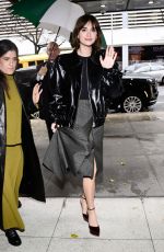 EMILIA JONES Arrives at CBS Studios in New York City 11/10/2025