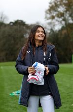 EMMA RADUCANU Visits an England Rugby Training Session at Pennyhill Park in Bagshot 11/11/2025